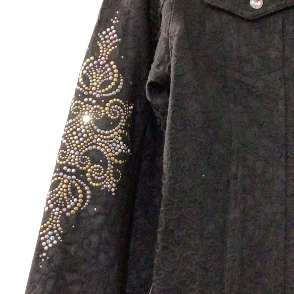 Christine Alexander Black Rhinestone Jacket - Picture 6 of 13